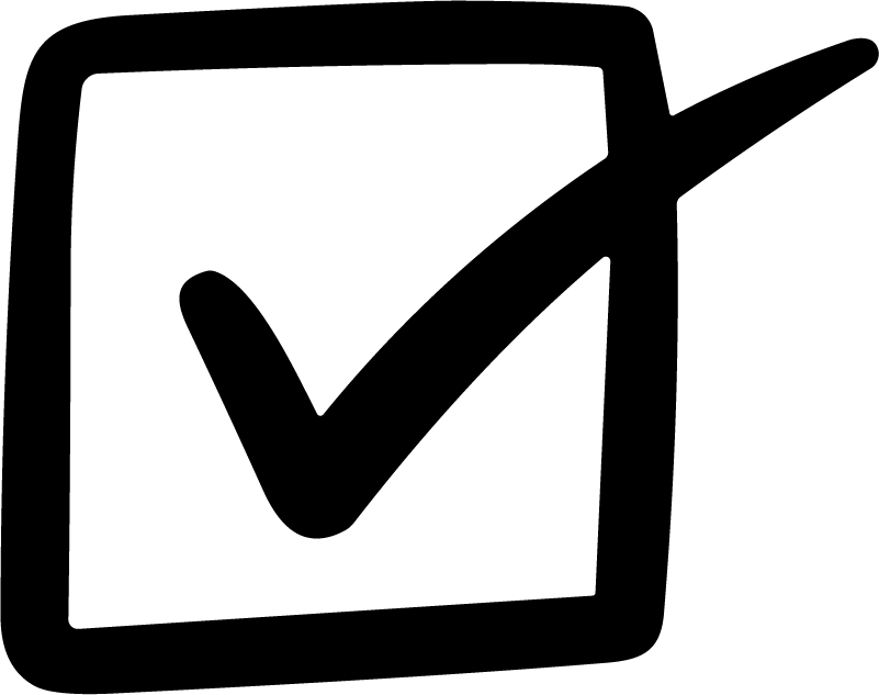Checkbox Checkmark SVG Bold Sketchy Vector