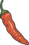 Chili Pepper SVG Bold Illustrated Vector