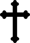 Christian Cross SVG Ornate Silhouette Vector