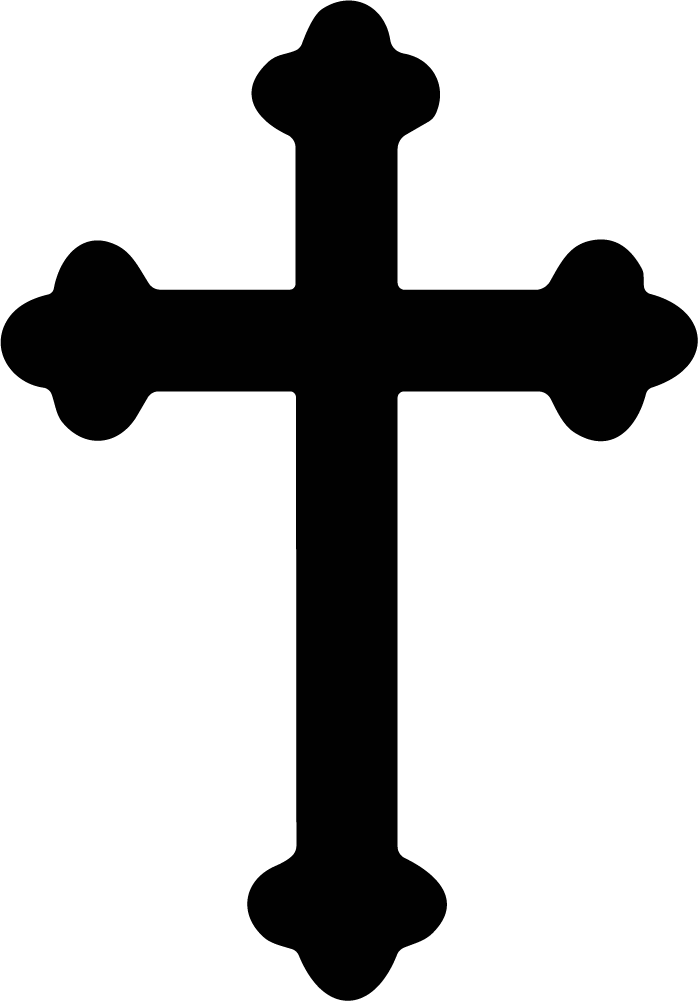 Christian Cross SVG Ornate Silhouette Vector