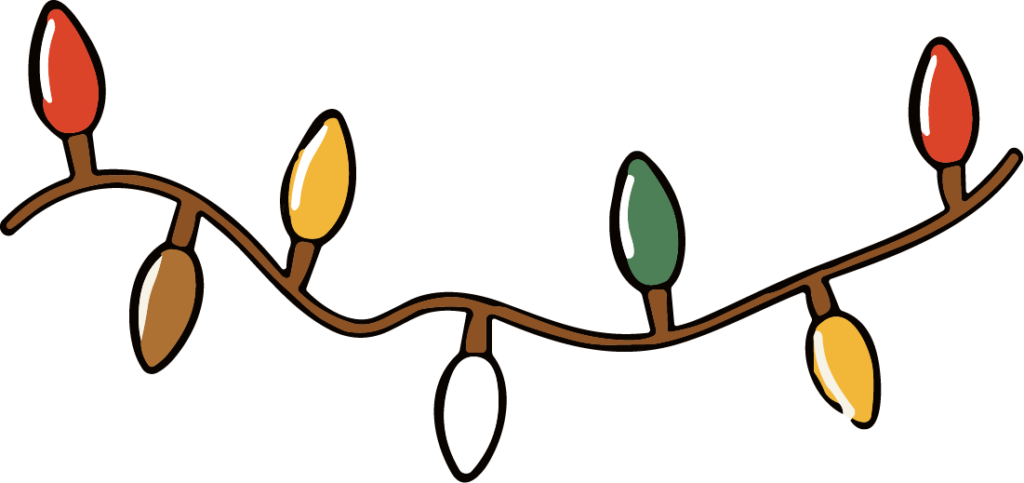 Christmas Lights String SVG Festive Holiday Vector