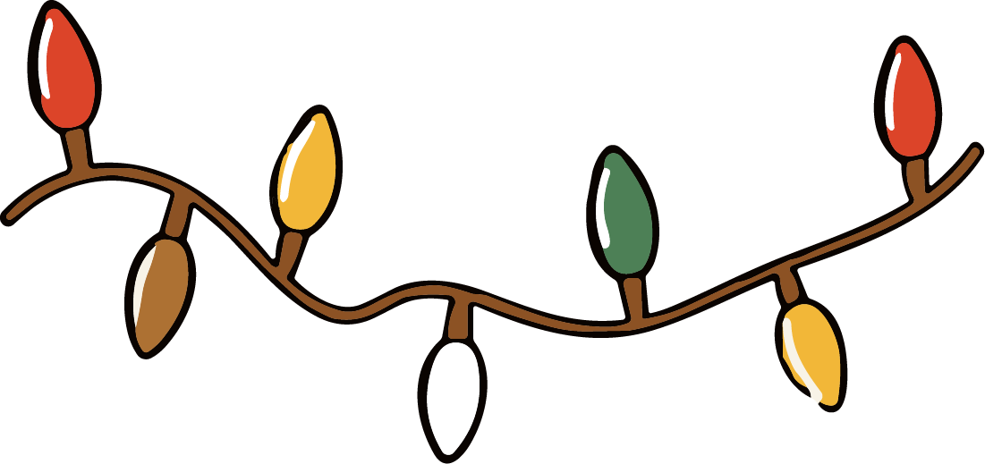 Christmas Lights String SVG Festive Holiday Vector - Image 1