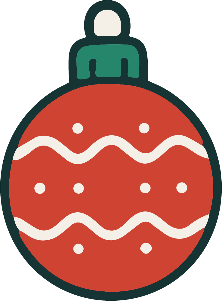 Christmas Ornament SVG Festive Bauble Vector