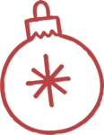 Christmas Ornament SVG Sketchy Outline Vector