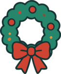 Christmas Wreath SVG Festive Cheer Vector