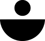 Circle And Half SVG Bold Geometric Vector