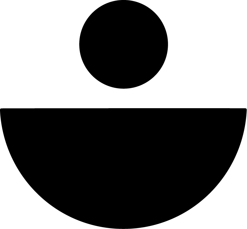 Circle And Half SVG Bold Geometric Vector