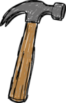 Claw Hammer SVG Rustic Sketch Vector