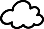 Cloud Outline SVG Bold Simplicity Vector