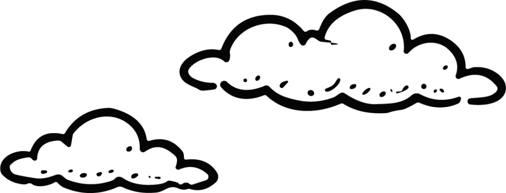 Clouds SVG Simple Outline Vector
