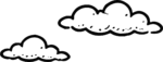 Clouds SVG Simple Outline Vector