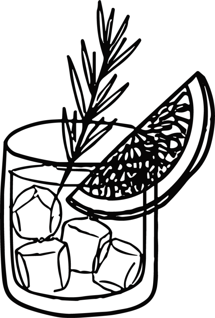 Cocktail Glass SVG Bold Sketch Vector