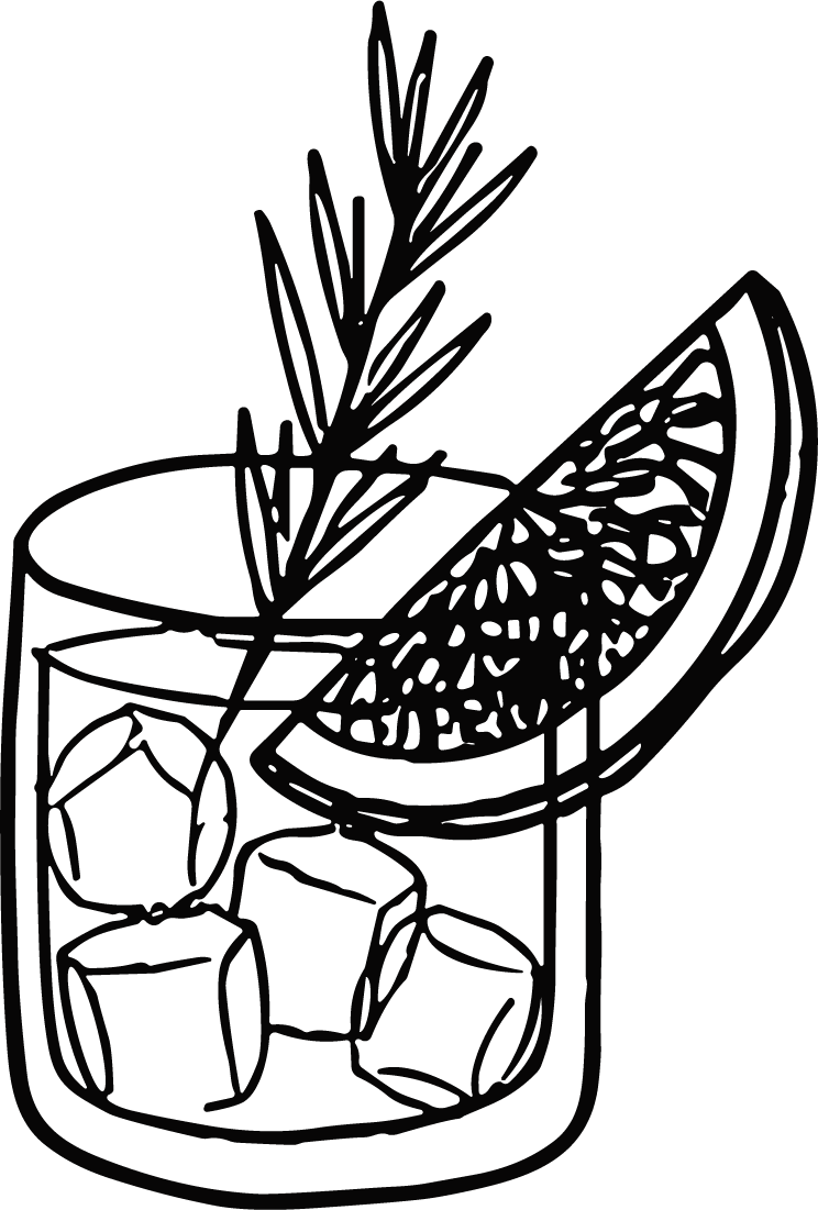Cocktail Glass SVG Bold Sketch Vector - Image 1