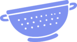 Colander SVG Simple Kitchen Vector