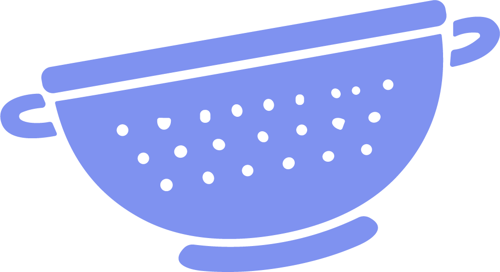 Colander SVG Simple Kitchen Vector