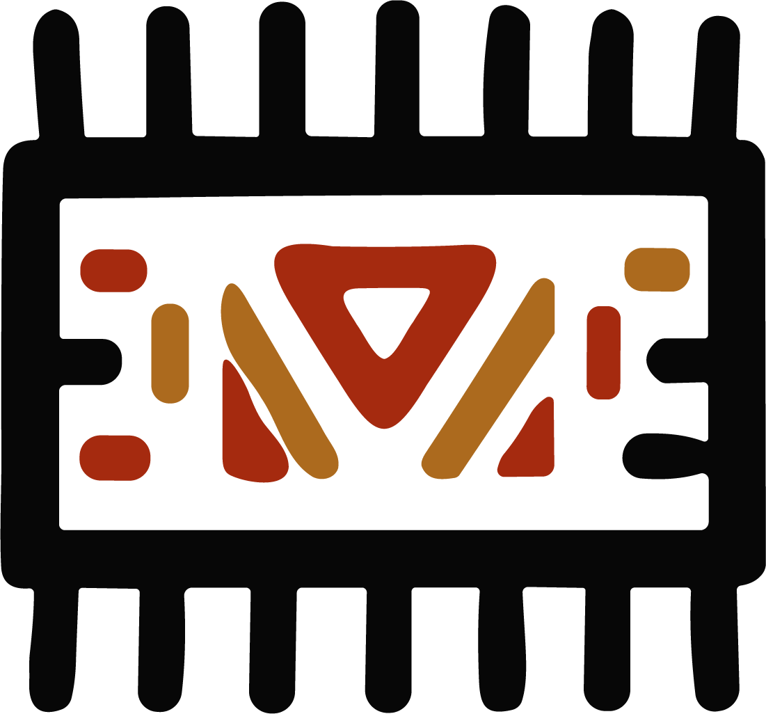 Computer Chip SVG Tribal Pattern Vector - Image 1