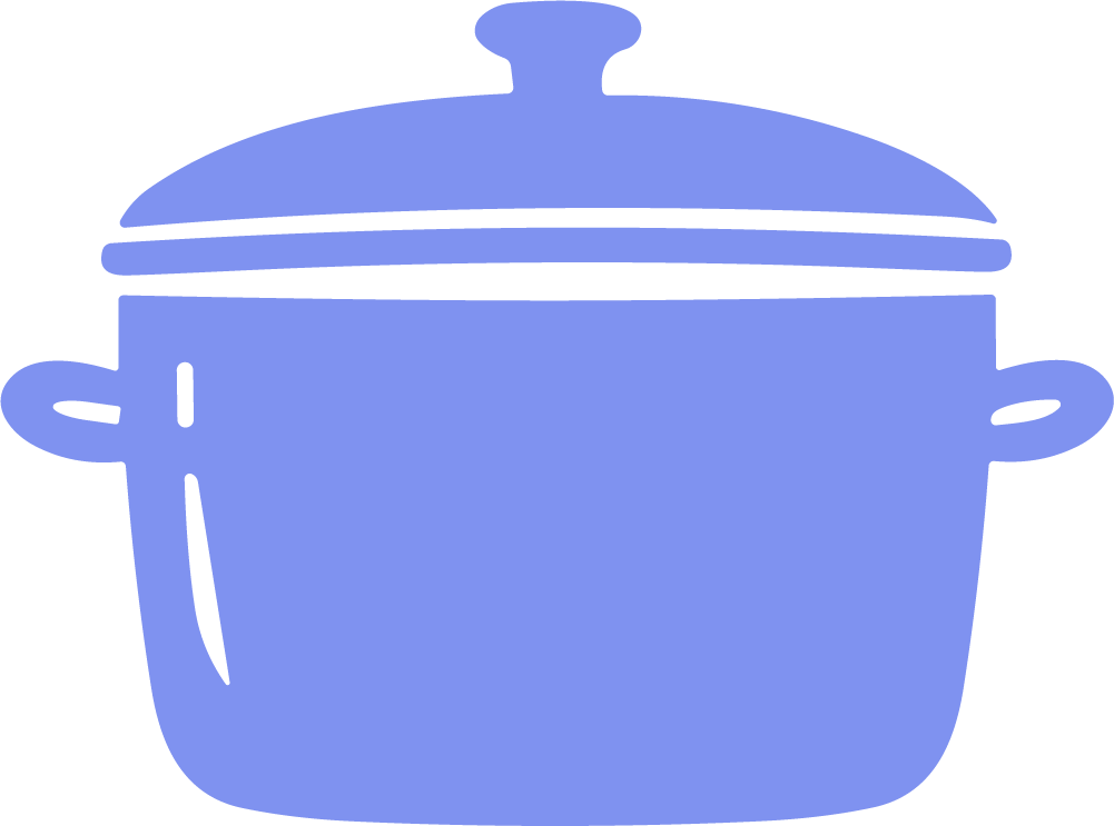 Cooking Pot SVG Simple Kitchen Vector