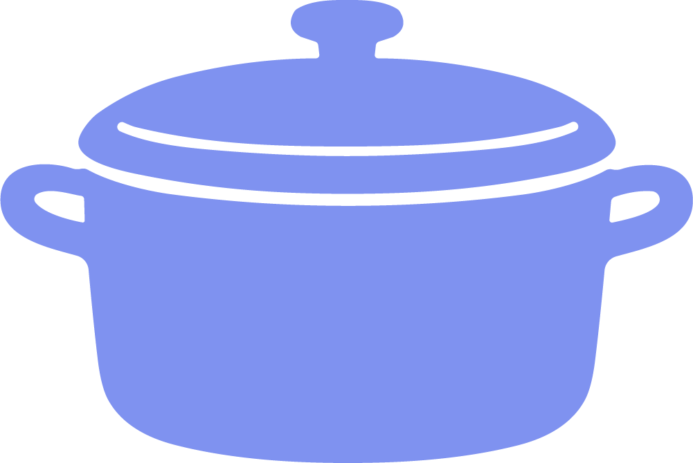 Cooking Pot SVG Simple Kitchenware Vector