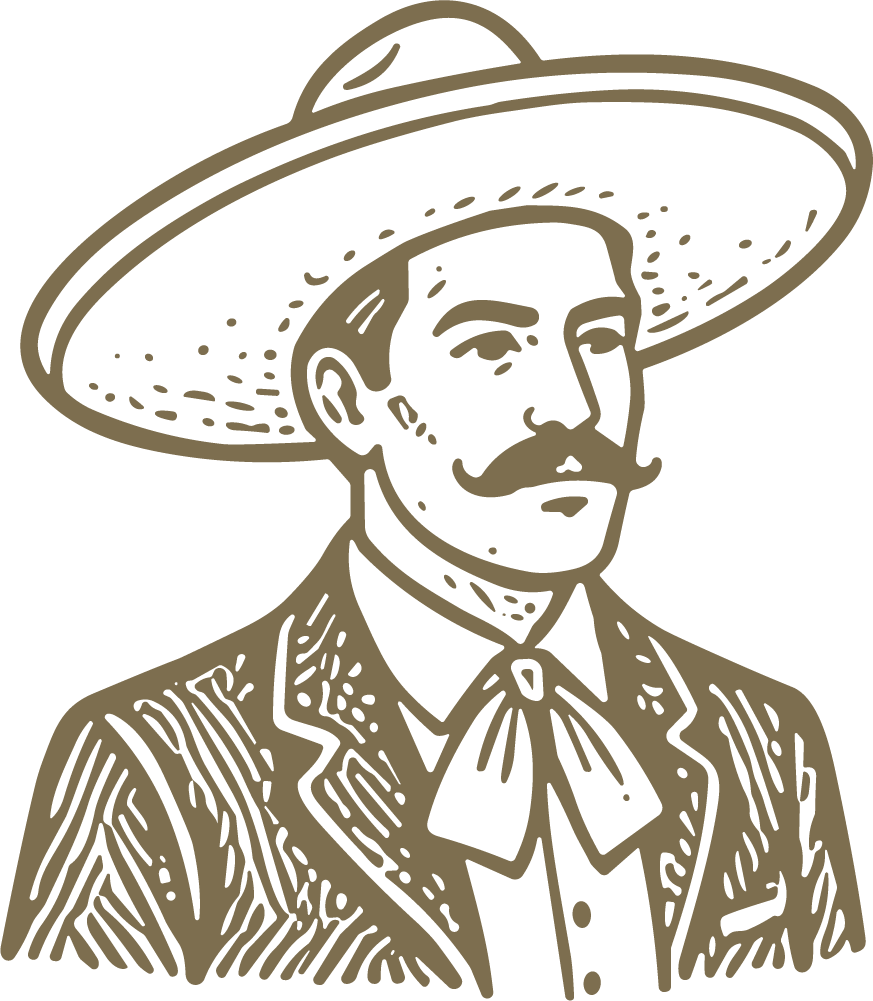 Cowboy Portrait SVG Rustic Western Vector
