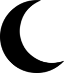 Crescent Moon SVG Bold Silhouette Vector