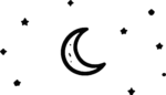 Crescent Moon Stars SVG Whimsical Night Sky Vector