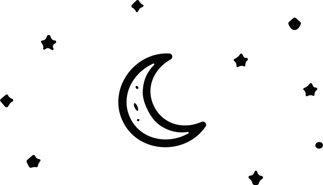 Crescent Moon Stars SVG Whimsical Night Sky Vector - Image 1