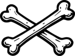 Crossed Bones SVG Bold Pirate Vector
