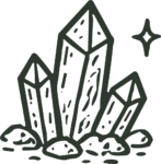 Crystal Cluster SVG Sketchy Outline Vector