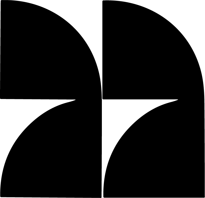 Curved Quadrant Shape SVG Bold Symmetry Vector