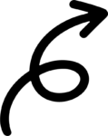 Curvy Arrow SVG Looping Squiggle Vector
