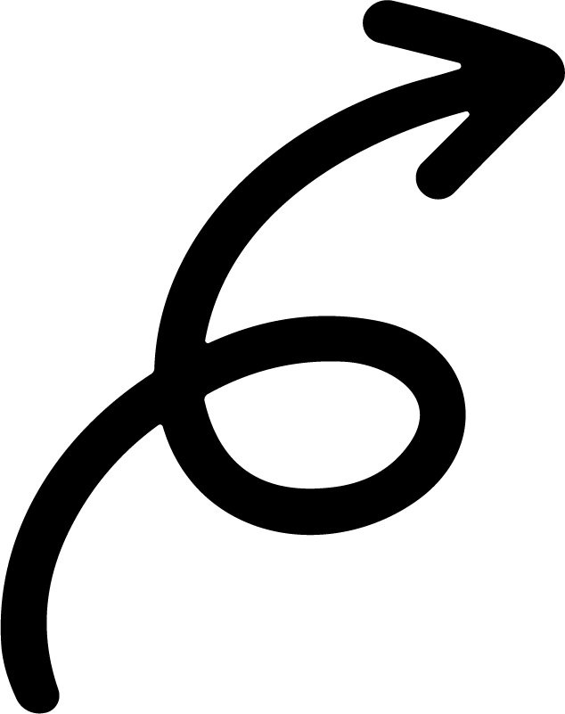 Curvy Arrow SVG Looping Squiggle Vector