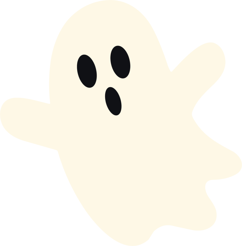 Cute Ghost SVG Spooky Cream Vector