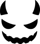 Devil Face SVG Sinister Silhouette Vector