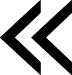 Double Left Arrow SVG Bold Rewind Vector