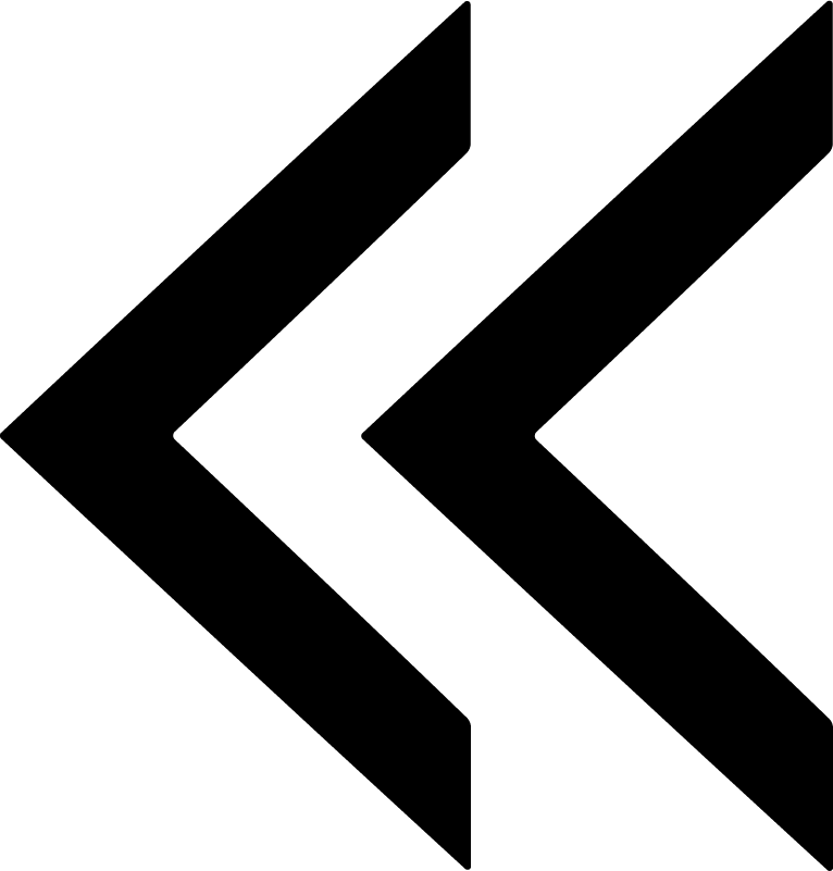 Double Left Arrow SVG Bold Rewind Vector