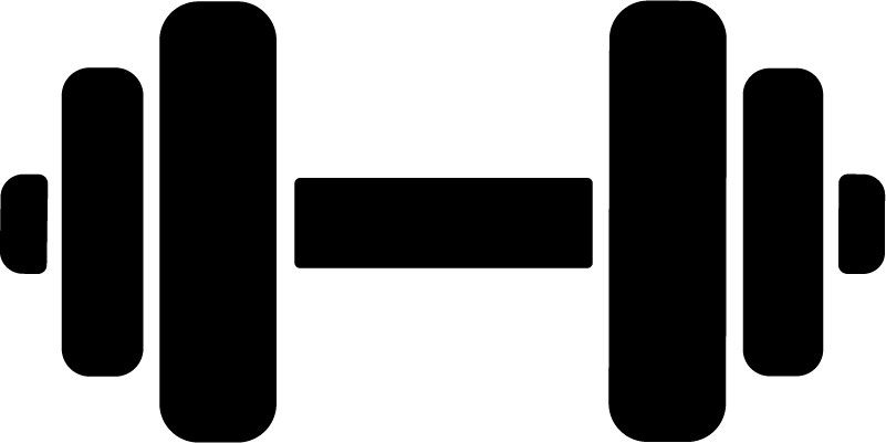 Dumbbell SVG Bold Silhouette Vector
