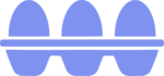 Egg Carton SVG Simple Flat Icon Vector