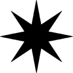 Eight Point Star SVG Bold Sparkle Vector