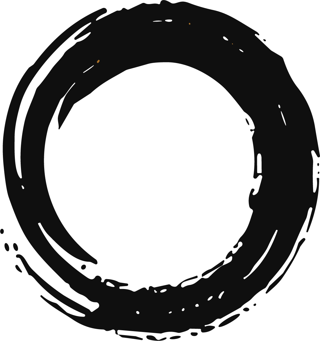 Enso Circle SVG Zen Brushstroke Vector - Image 1