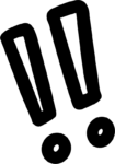 Exclamation Marks SVG Bold Doodle Vector