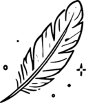 Feather SVG Bold Outline Vector