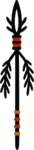 Feathered Arrow SVG Tribal Adornment Vector