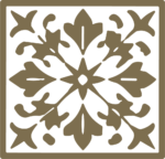 Floral Mandala Tile SVG Symmetrical Ornamental Vector