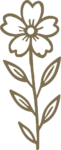 Flower Stem SVG Rustic Botanical Vector