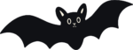 Flying Bat SVG Spooky Silhouette Vector