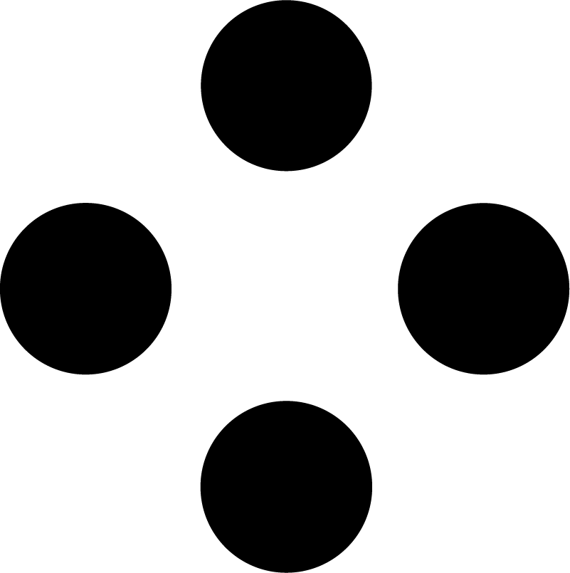 Four Dots SVG Simple Symmetry Vector