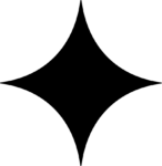Four Point Star SVG Sharp Sparkle Vector