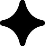 Four Point Star SVG Bold Sparkle Vector