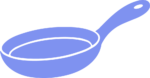 Frying Pan SVG Simple Kitchen Vector