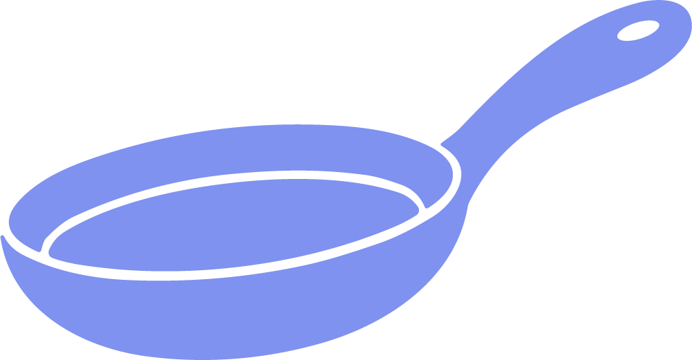 Frying Pan SVG Simple Kitchen Vector